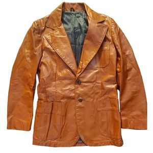 Vintage Genuine Leather Lined Jacket EUC/Large/70s 80s/